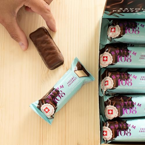Rhythm 108 - Swiss Vegan Creamy Coconut Bar with Dark Chocolate (15 x 33g) 4