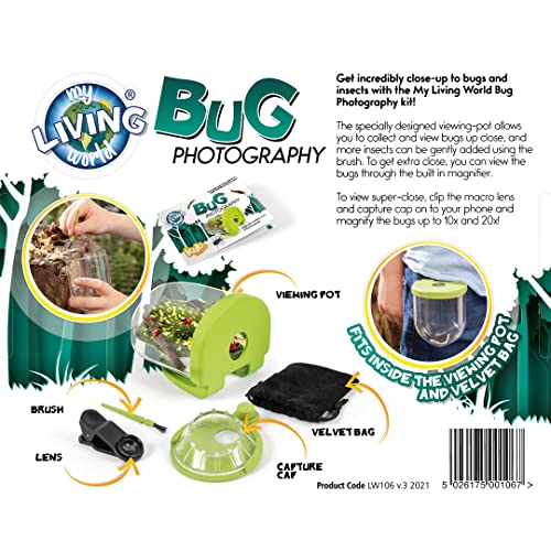 My Living World LW106 Bug Photography Kit - Macro Lens & Magnifier for Kids 6-10 9