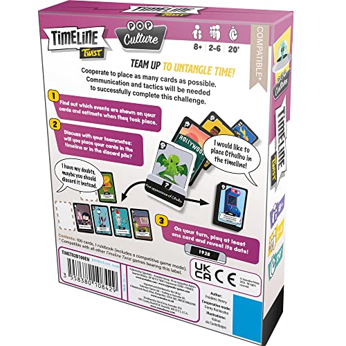 Zygomatic Timeline Twist: Popkultur-Kartenspiel für 2–6 Spieler 7