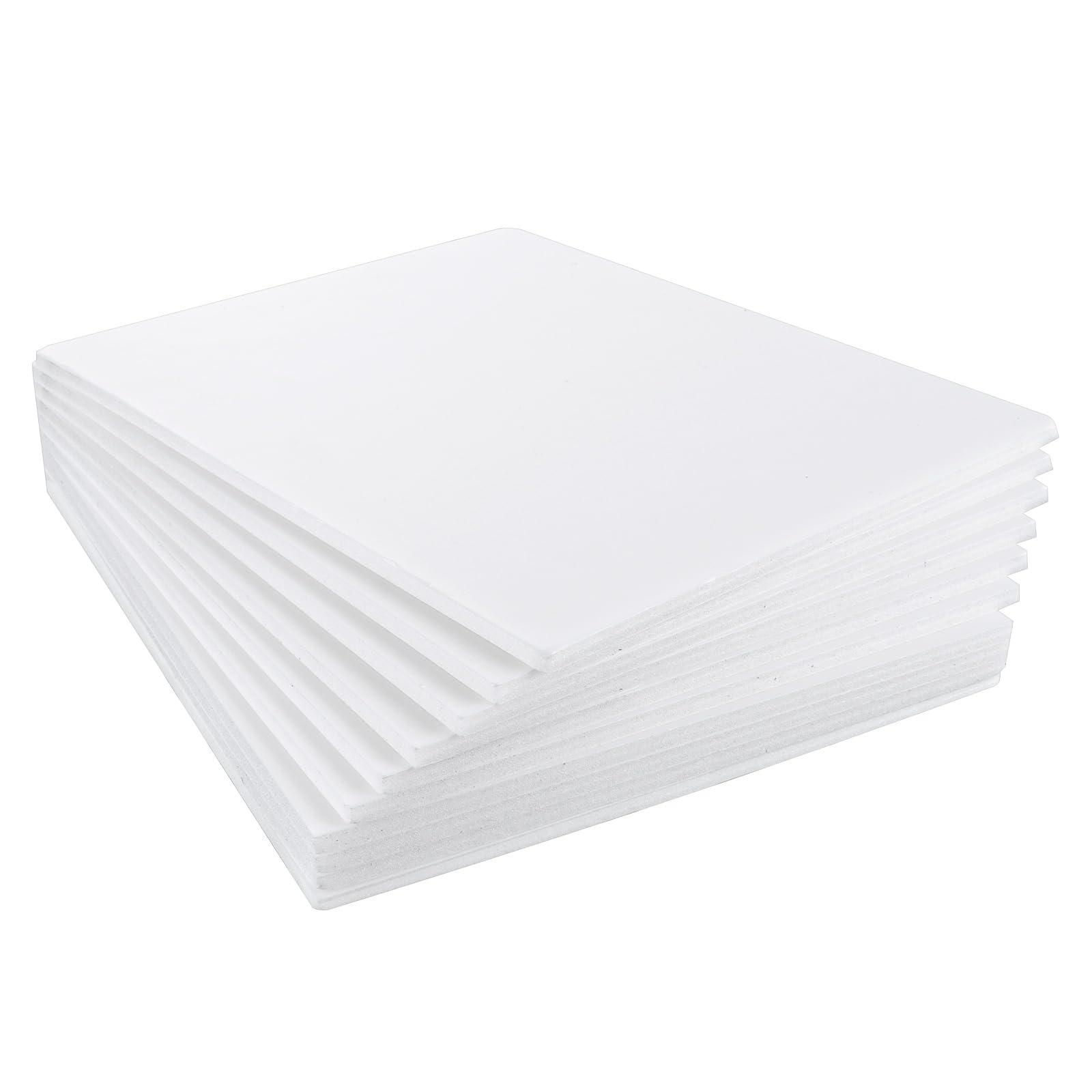 ASelected Foam Boards - 10 Pack A2 White Sheets, 5mm Thick Polystyrene for Crafts & Mounting 1