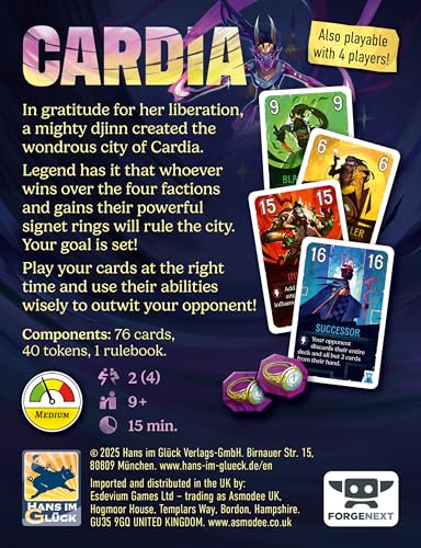 Hans im Glück Duel for Cardia Board Game 4