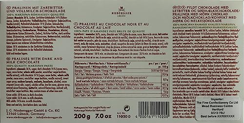 Niederegger Marzipan After Dark Edition - Assorted Chocolate Enrobed Almond Marzipan 200g 4