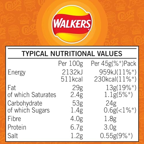 Walkers Roast Chicken Crisps 45g (Case of 32) - 100% British Potatoes, No Artificial Colours 7