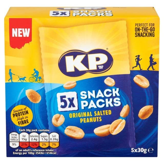 KP Gesalzene Erdnüsse Multipack, 5 x 30g 3