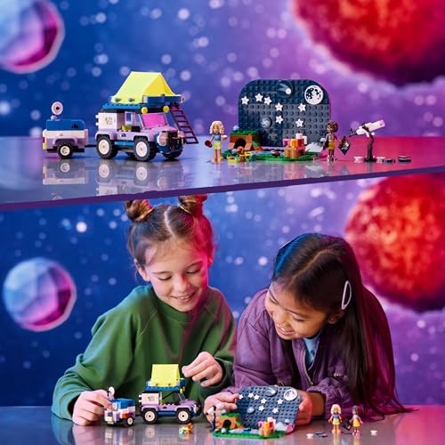 LEGO Friends Stargazing Camping Vehicle Playset with 4x4 Car, 2 Mini-Dolls & Telescope - 7+ Years 15
