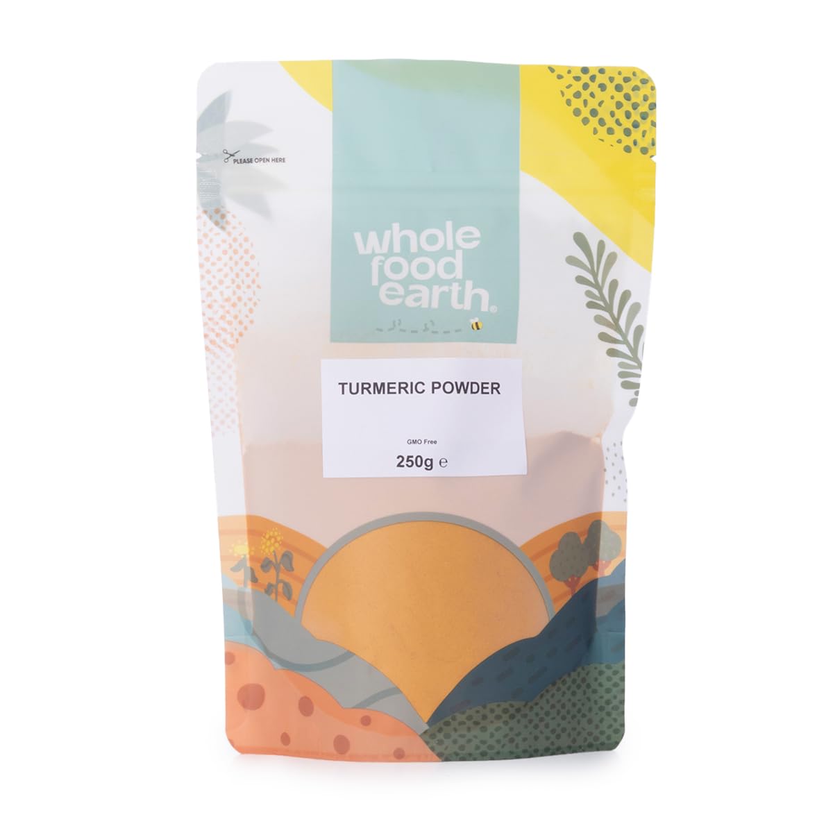 Wholefood Earth Turmeric Powder 250g - Vegan, GMO Free, Rich in Curcumin