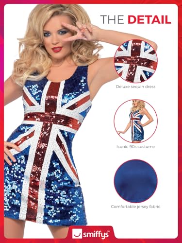 Smiffys Rule Britannia Costume - Women's Size 12-14 (25001S)