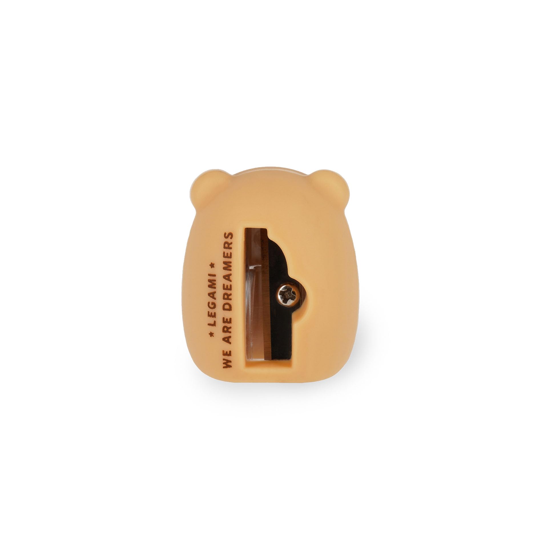 Legami Mini Friends Teddy Bear Pencil Sharpener - Soft Non-Slip Design for Kids 5