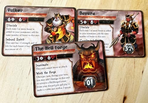 Plaid Hat Games Summoner Wars Obsidian Dwarves Faction Deck – Card Game Expansion 3