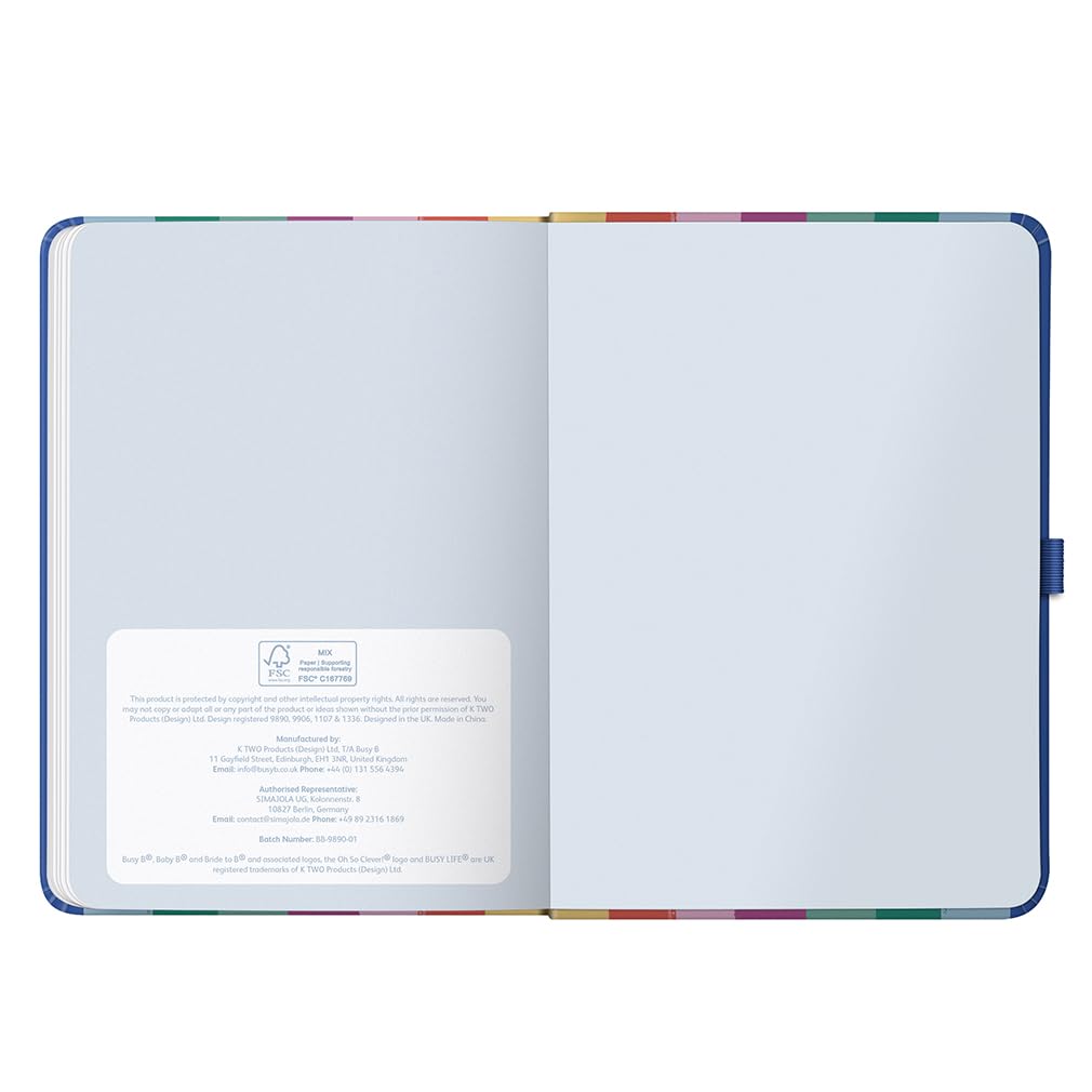 Busy B Diary - A5 Mid-Year Academic Weekly Planner | Aug 2026 - Aug 2027 | Stripe 2