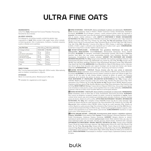 Bulk Ultra Fine Scottish Oats Chocolate 1 kg 3