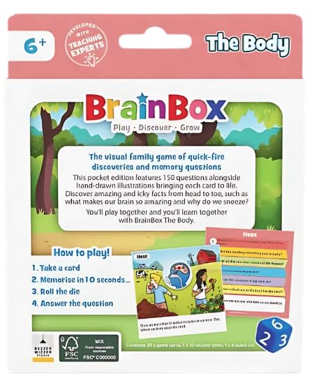 BrainBox Brainbox Pocket - The Body Card Game (BEZBB05EN)