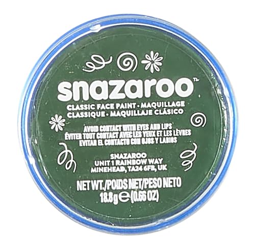 Snazaroo - Grass Green Classic Face Paint (18 ml) Pack of 5 23