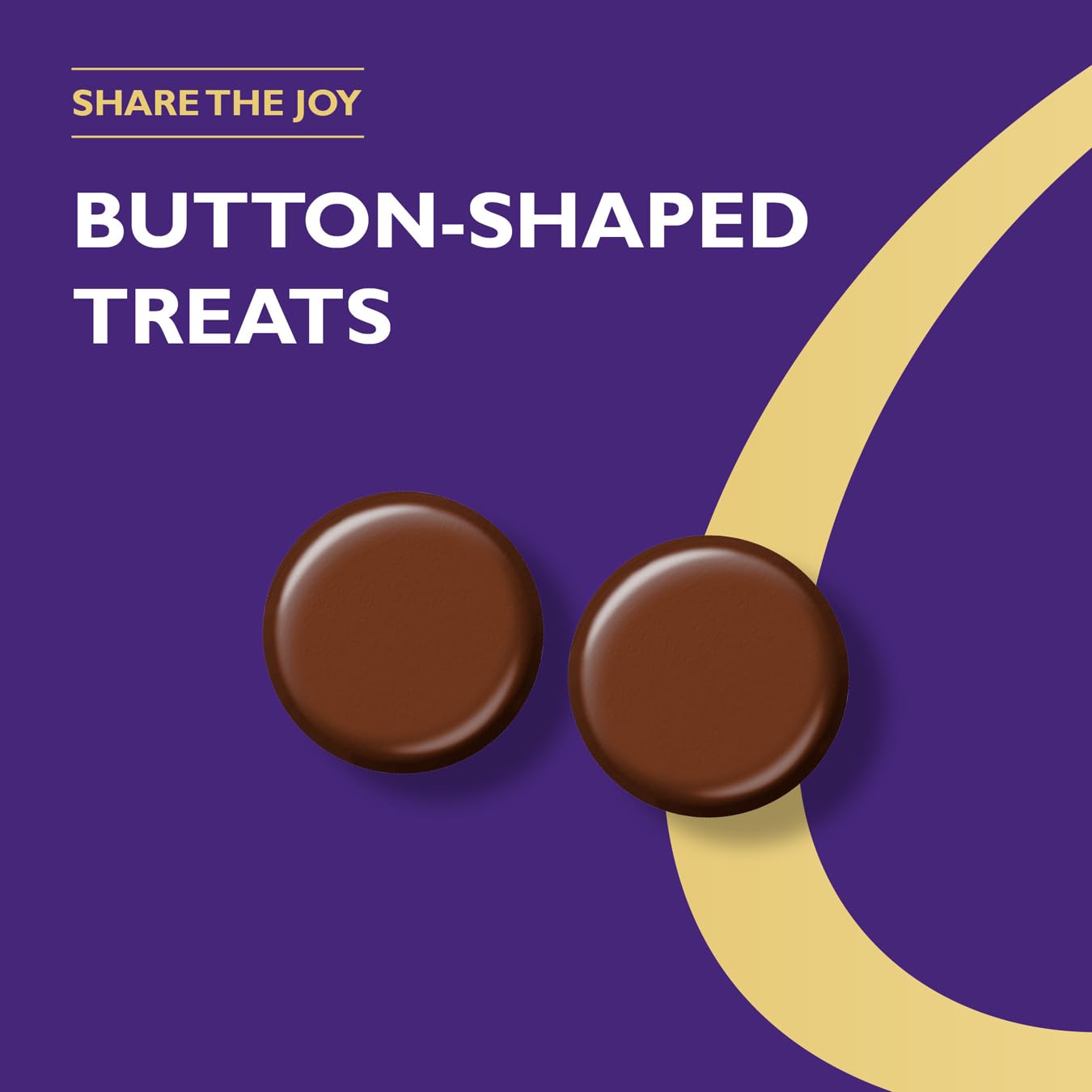 Cadbury Dairy Milk Giant Buttons Creamy Milk Chocolate Sharing Bag 330g