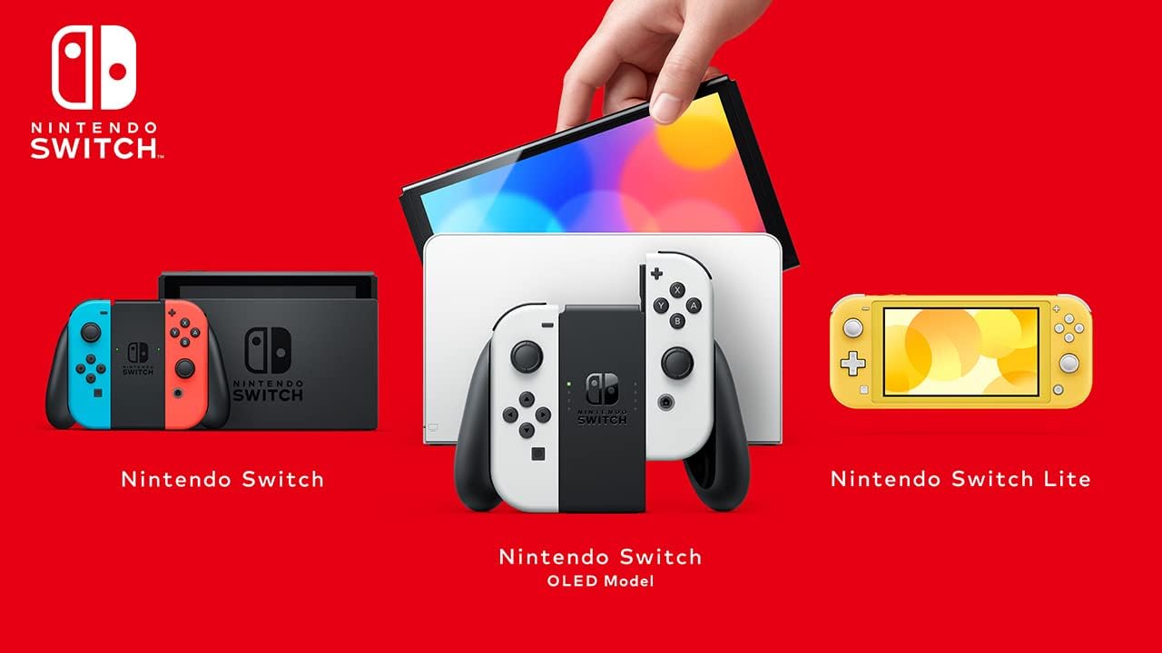 Nintendo Switch (OLED Model) - Neon Blue/Neon Red 7