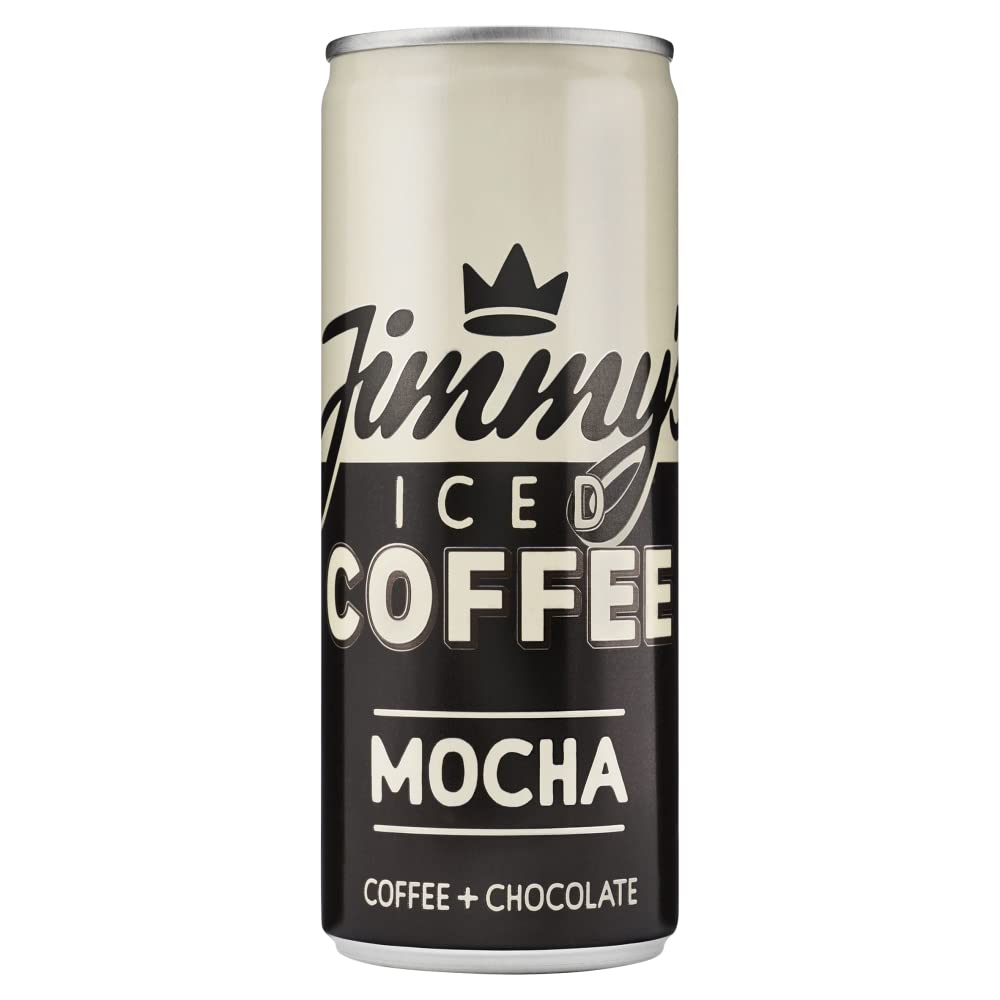 Jimmy's Iced Coffee Mocha SlimCan 250 ml - Ethically Sourced Colombian Coffee & Chocolate