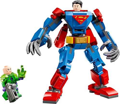 LEGO DC Superman Mech vs. Lex Luthor - Super Heroes Building Playset for Kids 6+ 9