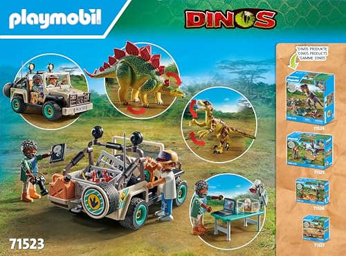 PLAYMOBIL 71523 Dinos Research Camp Playset - Jungle Exploration with Researchers, Dinosaurs & Vehicles for Kids 4+ 15
