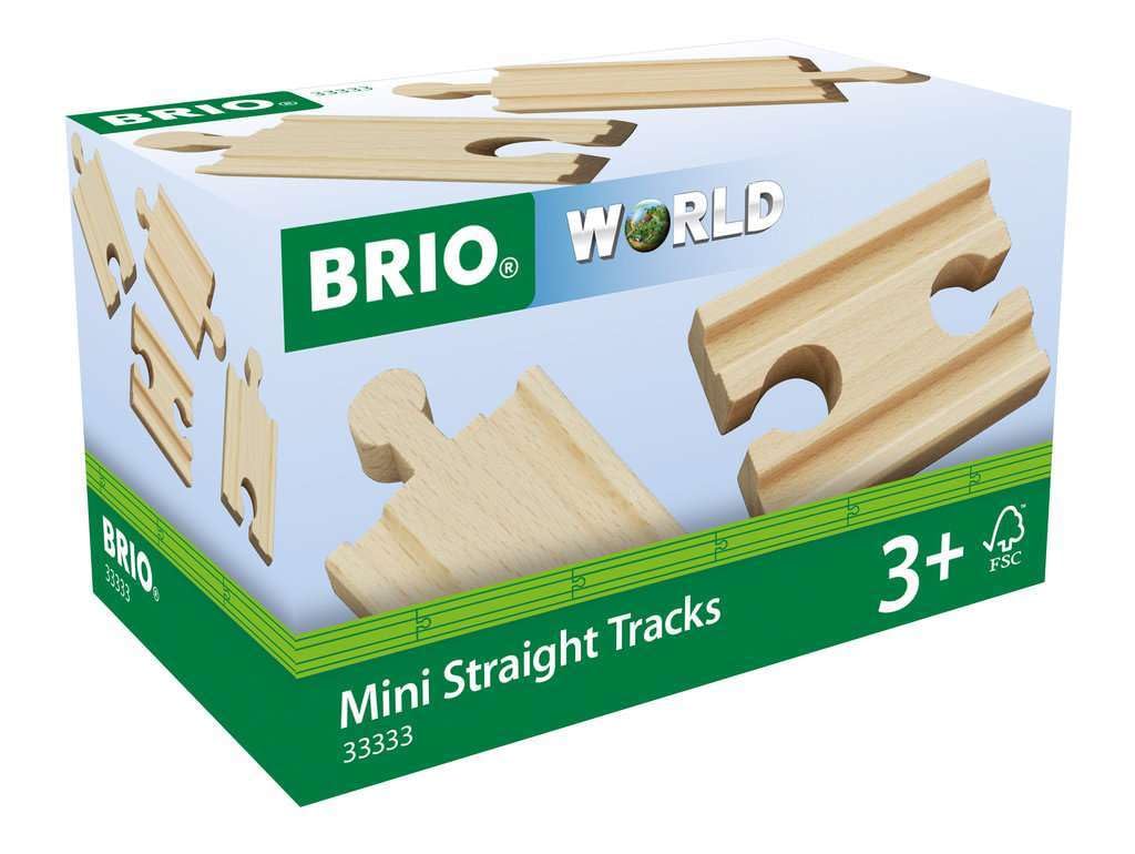 BRIO World Railway Track - Mini Straights Expansion Set