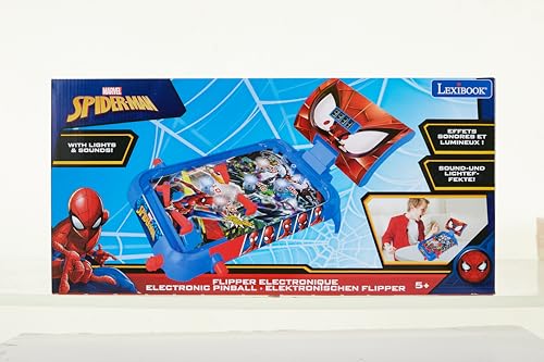 Lexibook Spider-Man Electronic Table Pinball Machine - Action Game with LCD Display, Lights & Sound - Ages 5+ 11