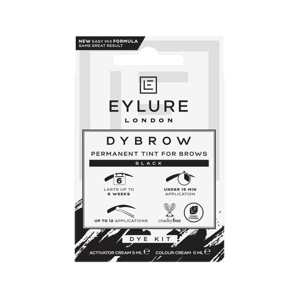 Eylure - DYBROW Eyebrow Dye Kit (Black, 5ml Dye Cream + 10ml Activator) 5