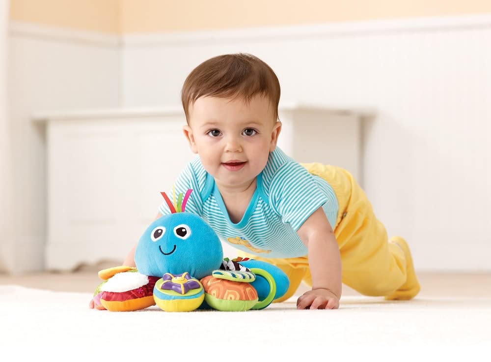LAMAZE Octivity Time Baby Sensory Toy, Soft Baby Toy for Sensory Play and Discovery, Octopus Toddler Toy Suitable from 6 Months, 1+ Year Old Boys and Girls 3