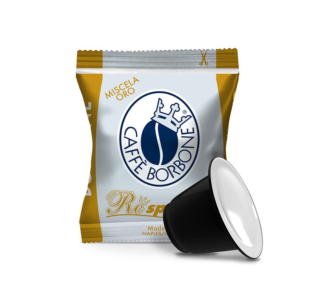 CAFFÈ BORBONE Respresso Gold Coffee Blend - 100 Capsules | Nespresso Compatible 1