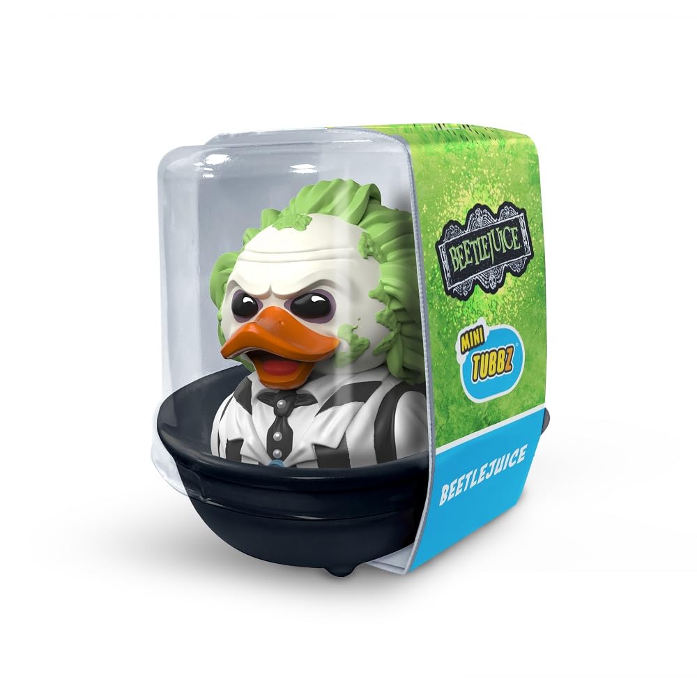 TUBBZ Mini: Beetlejuice Cosplaying Rubber Duck Vinyl Figure | 2 Inch | Collectible 3
