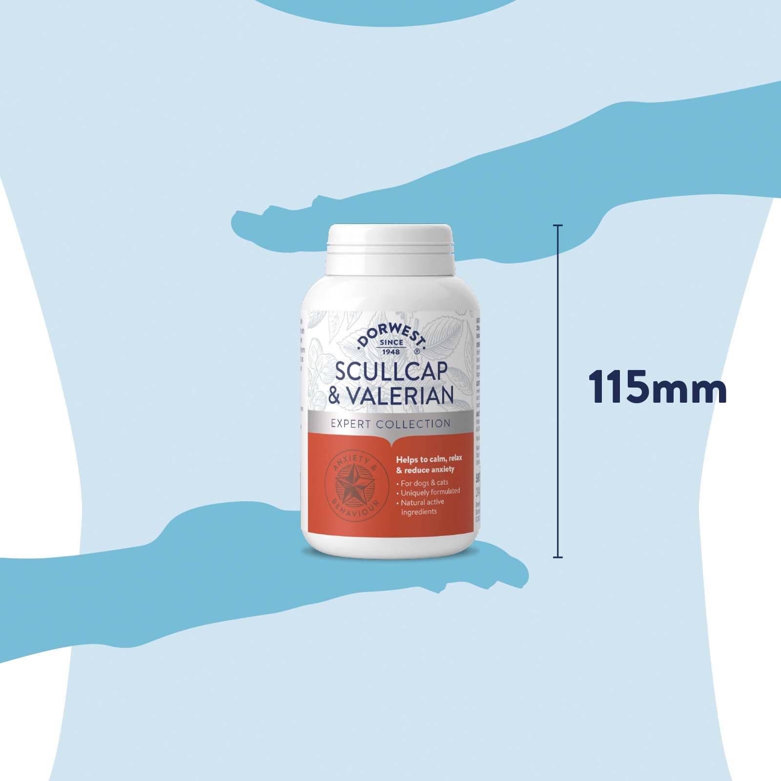 DORWEST HERBS Scullcap & Valerian Calming Tablets for Dogs and Cats - 500 Count, Natural Stress Relief 7