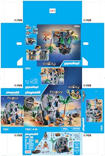 Playmobil 71531 Pirates: Skull Island Playset with Pirate and Crab Man Figures 8