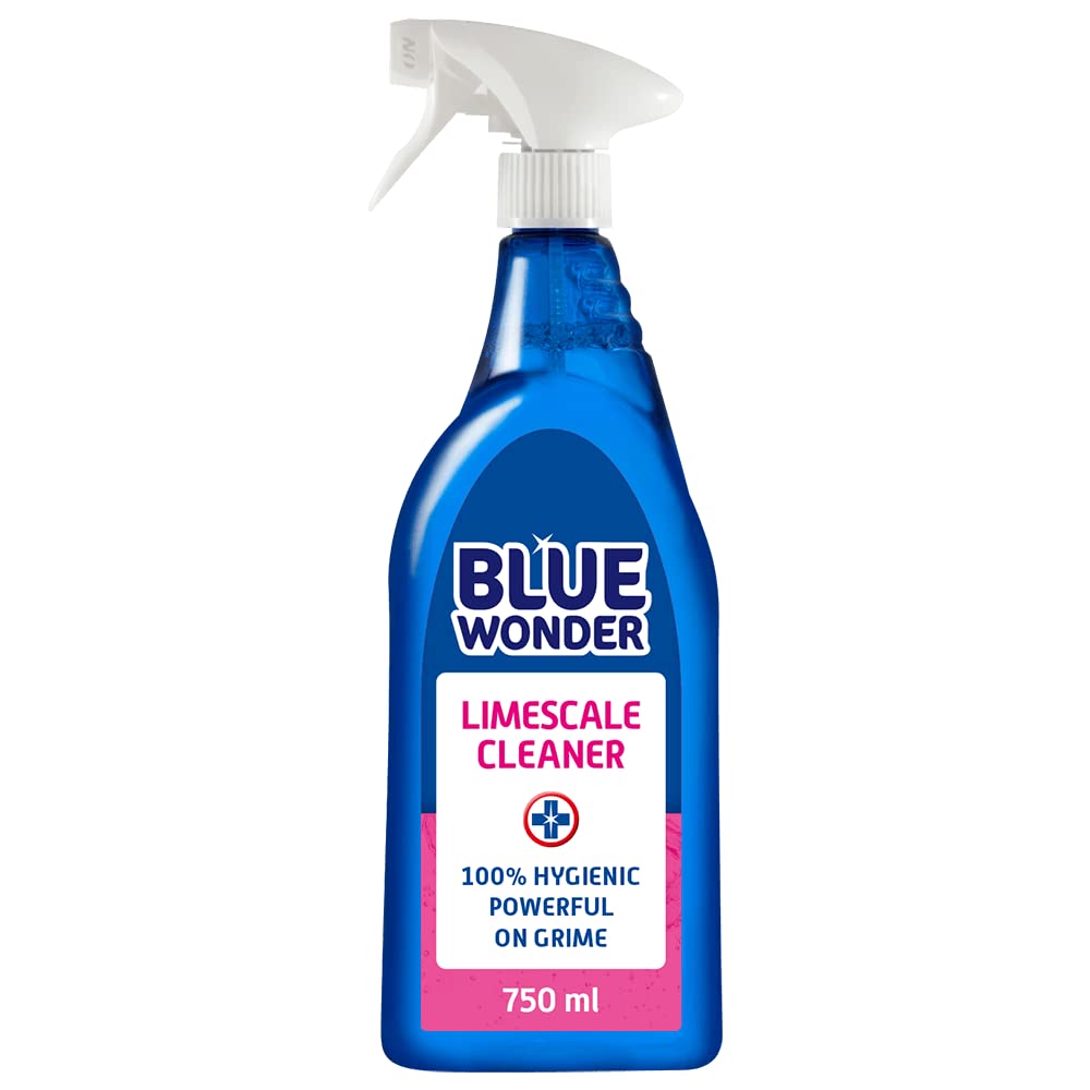 Blue Wonder Limescale Cleaner - Professional Grade Descaler Spray for Bathroom & Kitchen | 750 ml