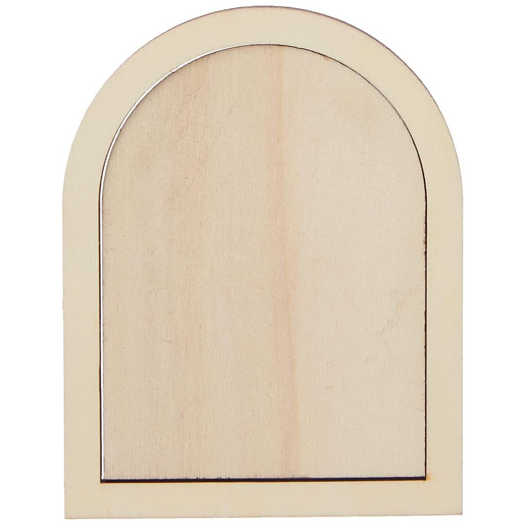 Baker Ross Wooden Fairy Doors Craft Kit - Pack of 4 for Kids to Decorate 3