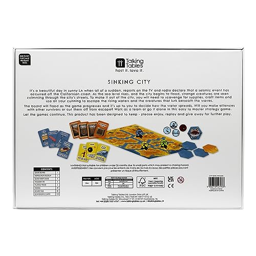 Talking Tables Sinking City Board Game - Strategy Adventure for 2-6 Players, Ages 13+ 2