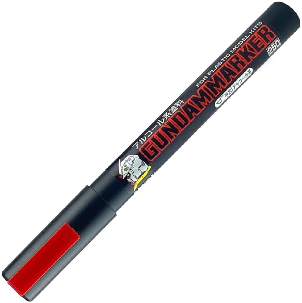 GSI Creos Gundam Marker - 250 Red Paint Marker, Chisel Tip
