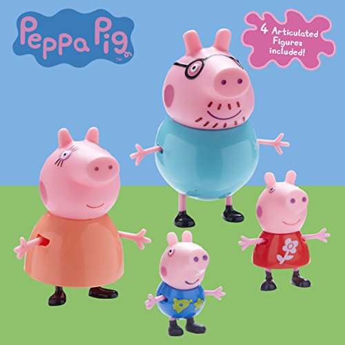 Peppa Pig Family Figures Pack - Articulated Family Set for Imaginative Play (06666)