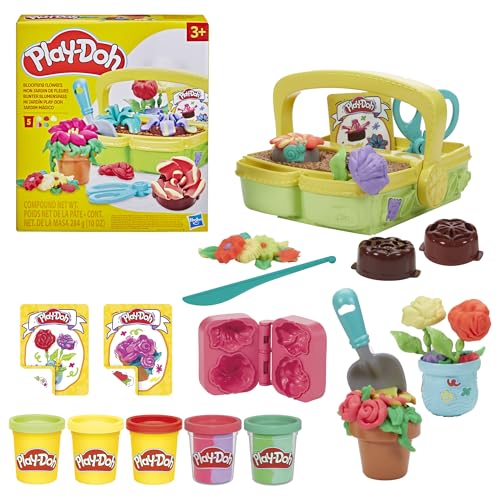 Play-Doh Blooming Flowers Playset - Creative Arts & Crafts for Toddlers 3+