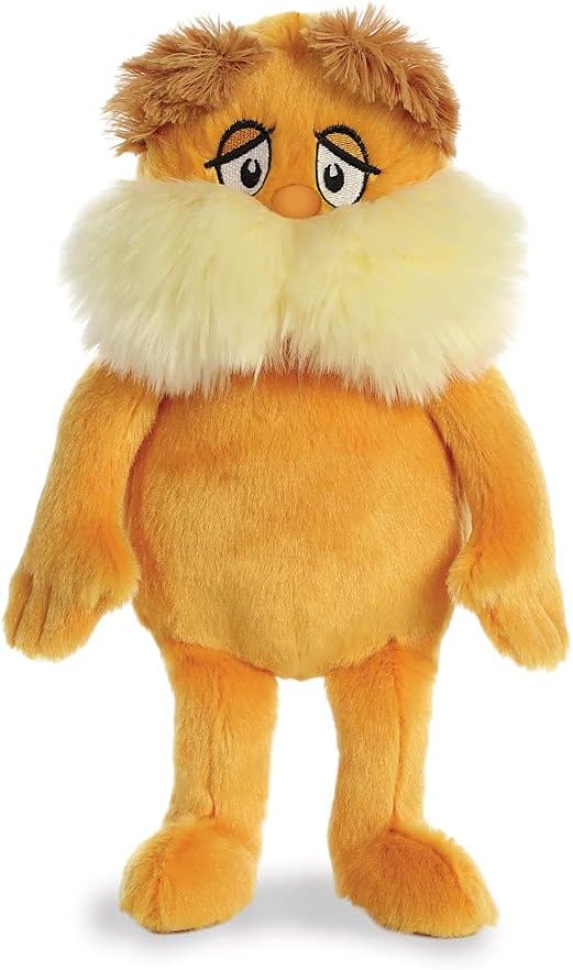The Lorax 7.5In Soft Toy - Official Dr. Seuss Plush for Toddlers & Kids