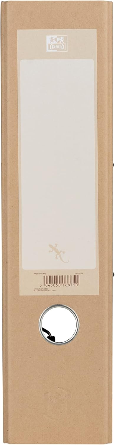 Oxford A4 Lever Arch File, Touareg, Natural, Pack of 3 Folders,A4,8 cm Brown 2
