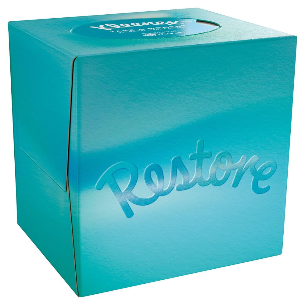 Kleenex Single Cube Tissue Box in aid of Mind | 48 Unscented Sheets | Multicolor 4
