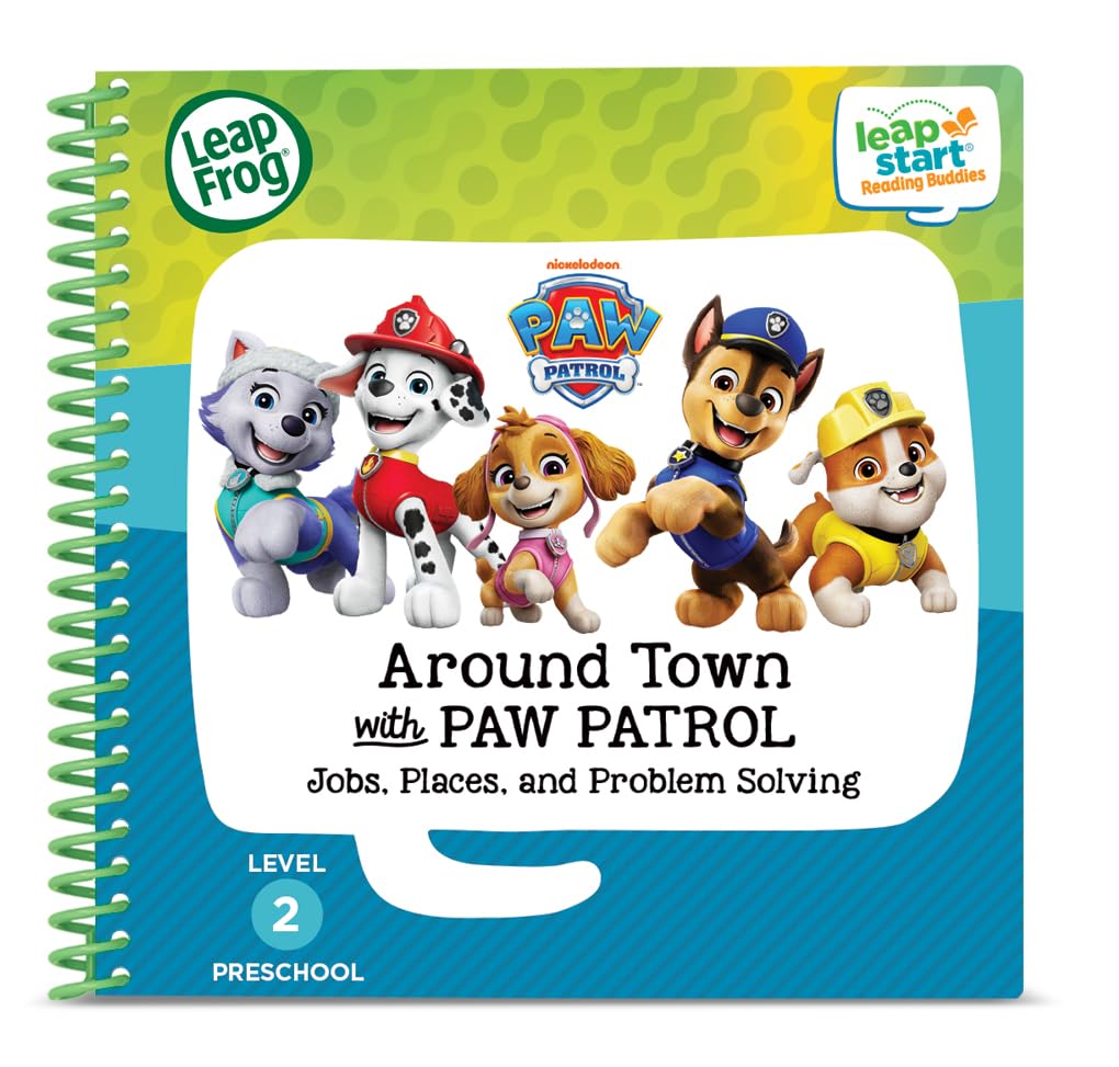 LeapFrog LeapStart Reading Buddies: Around Town With PAW Patrol - Interactive Learning for Ages 3-6