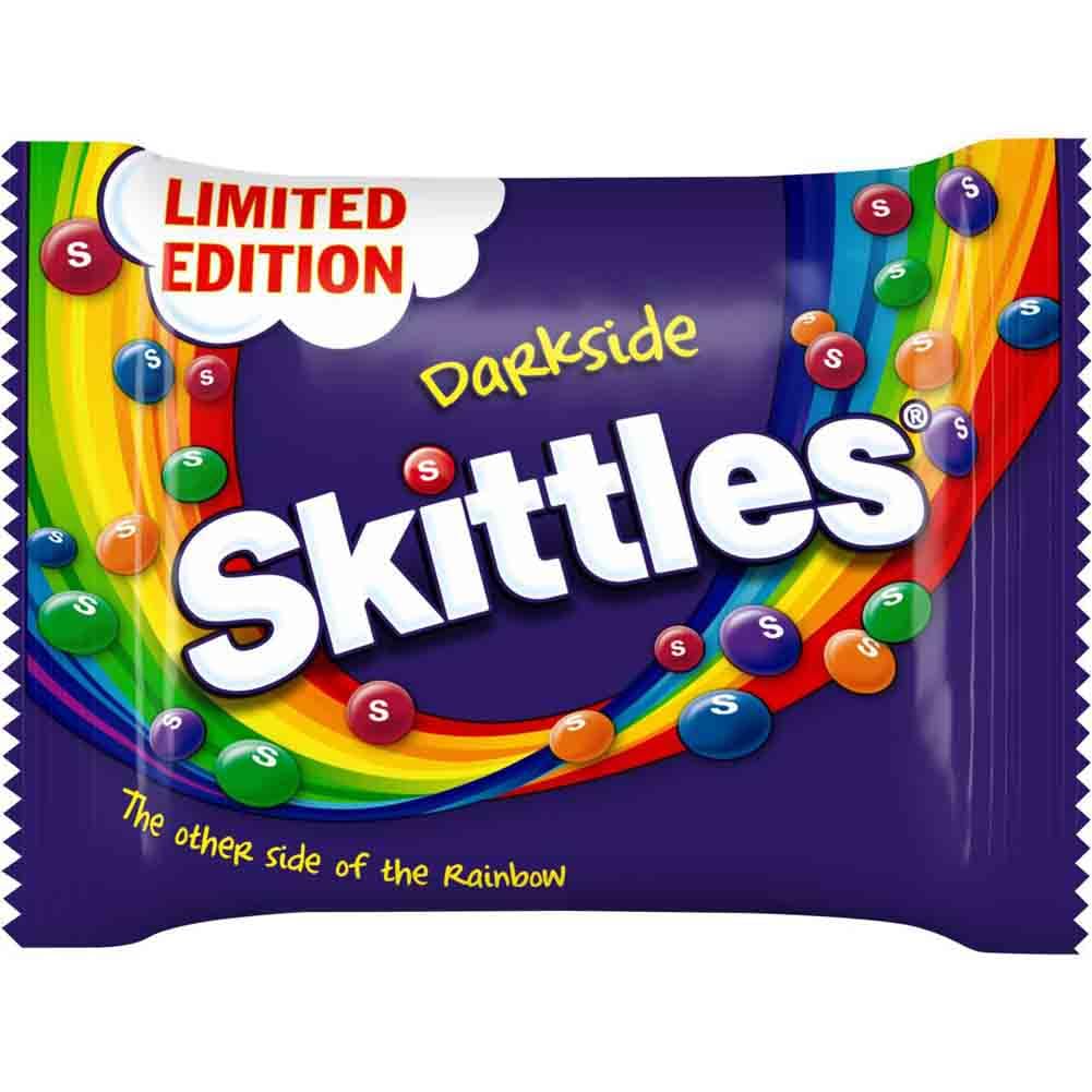 Skittles Darkside Fruity Chewy Sweets Party Pack - 18 Individually Wrapped Packs, 324g 3