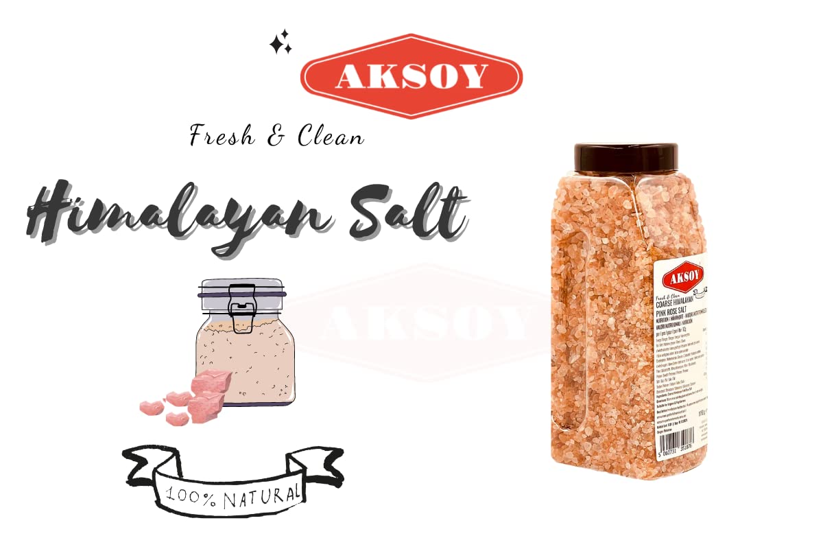 Aksoy Pink Himalayan Salt 1.15KG - Fine Grain, GMO Free, Chemical Free, Premium Himalayan Salt 3