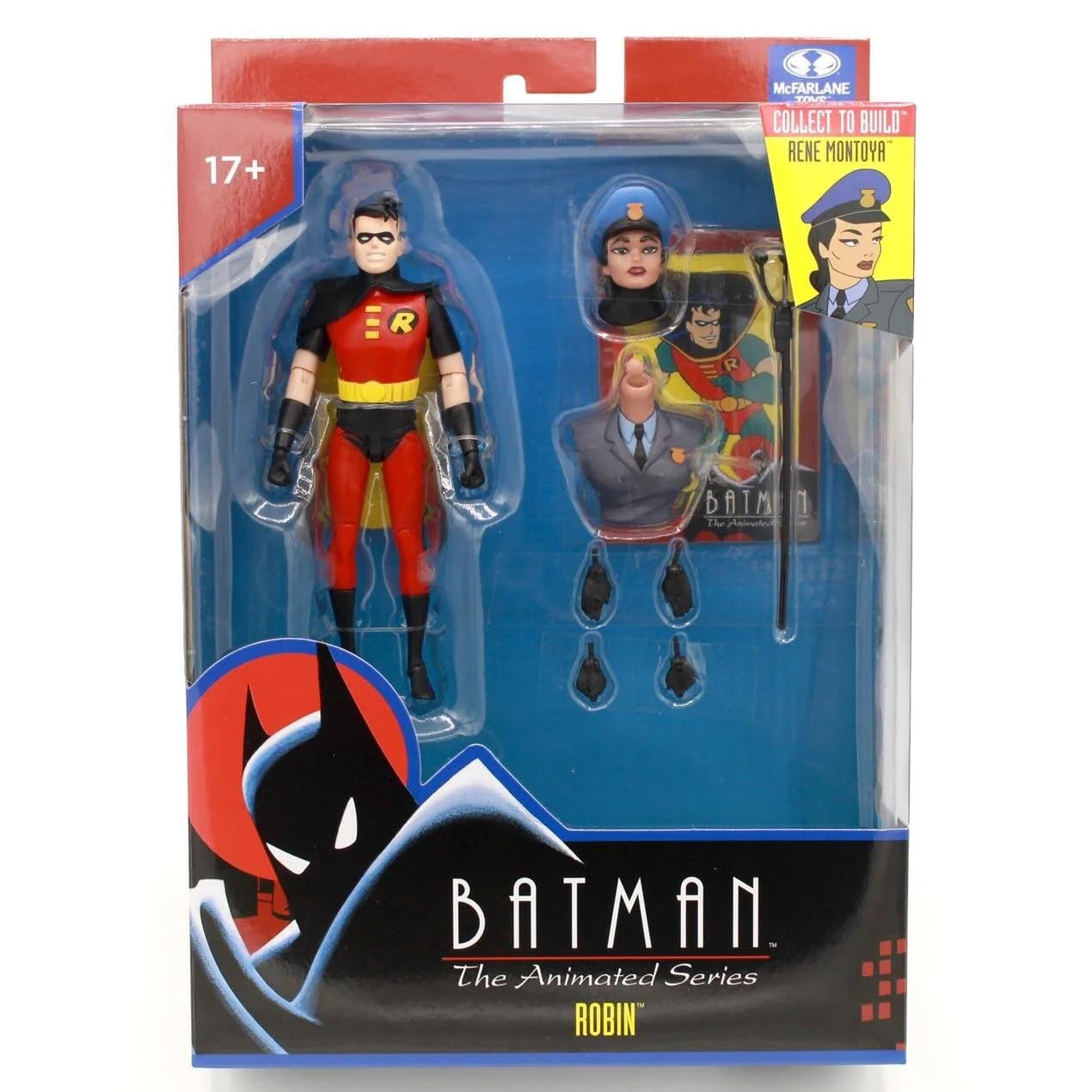 McFarlane Robin Action Figure - 6" Scale, Collectible Art Card | Batman: The Animated Series