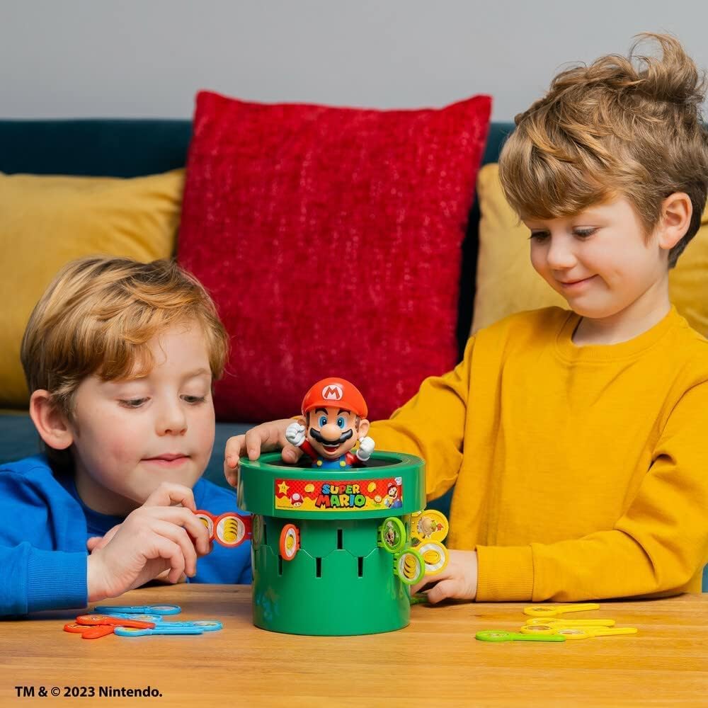 Tomy Pop Up Super Mario Family & Preschool Kids Board Game, 2 - 4 Players, Suita