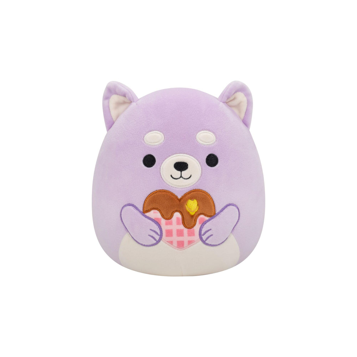 Squishmallows Hoyt Lavender Shiba Inu Valentine’s Plush - 7.5-Inch