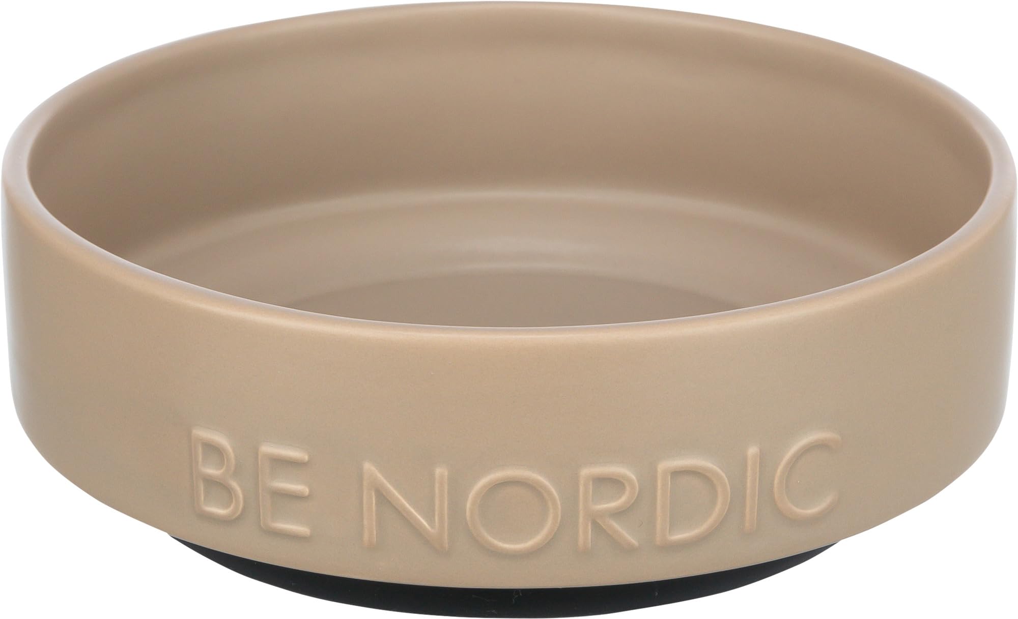 TRIXIE BE NORDIC Ceramic Dog Bowl - 500 ml | Taupe | Nonslip Base