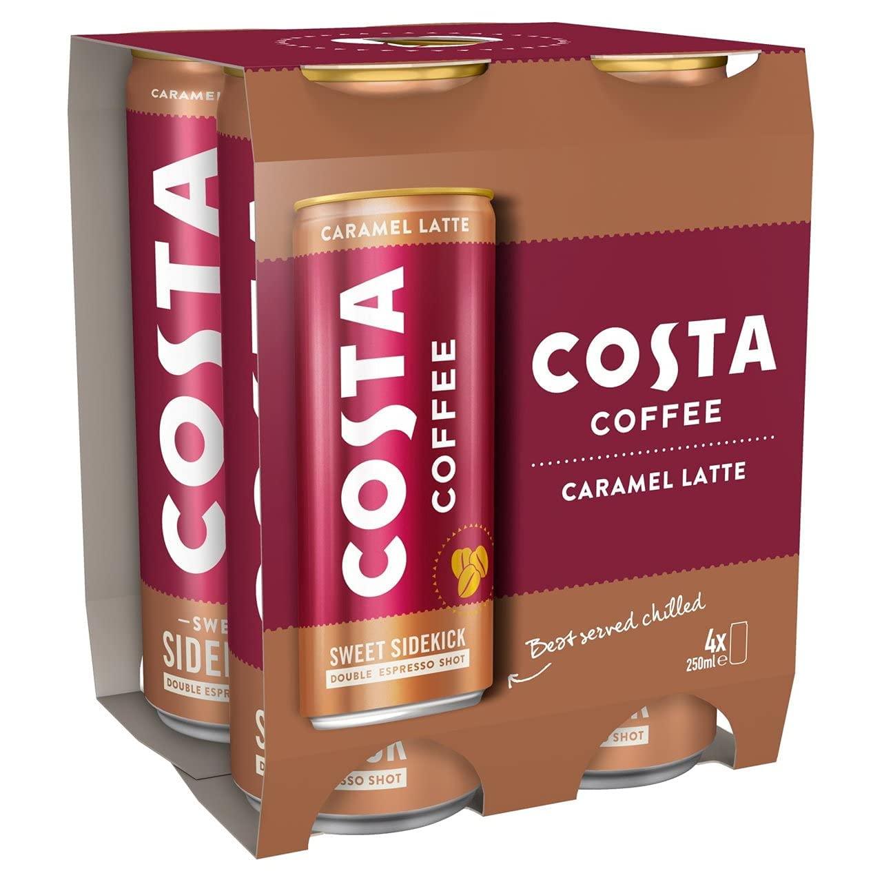 Costa Coffee - Caramel Latte Ready to Drink 4 x 250 ml
