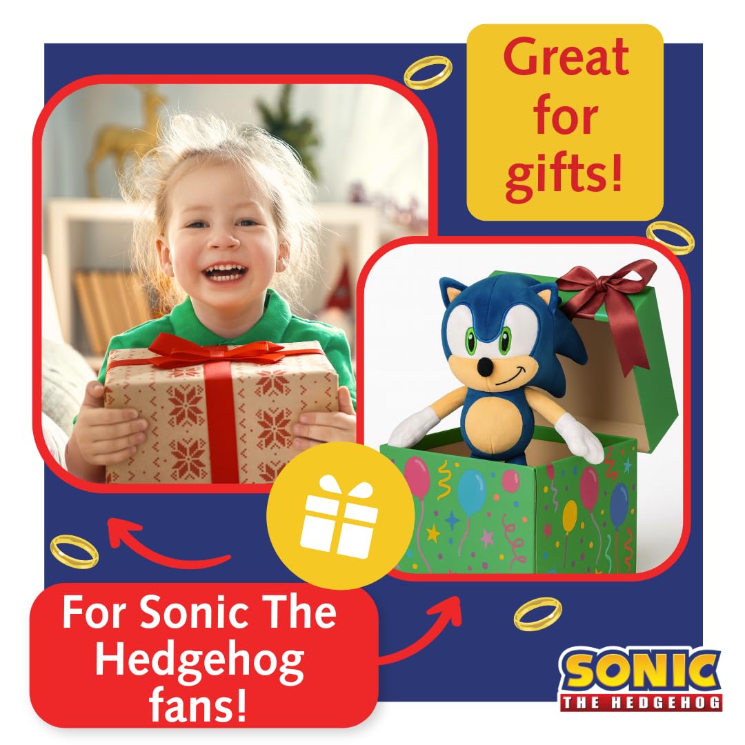 Sonic the Hedgehog Plush 30 cm - Official Blue Hedgehog Soft Toy