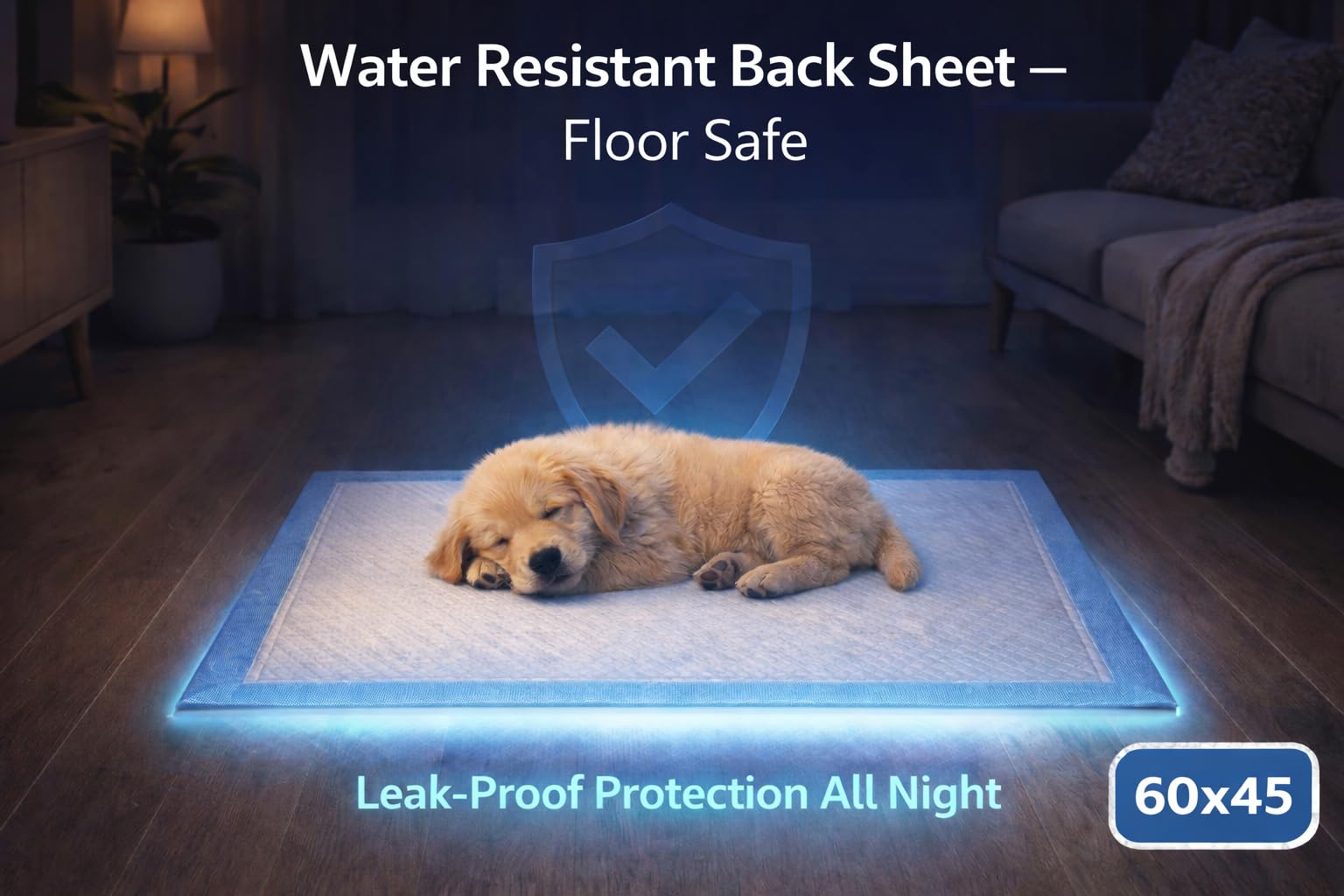 1ABOVE Heavy Duty Super Absorbent Training Pads | 60X45CM, 50 Count, Blue 6