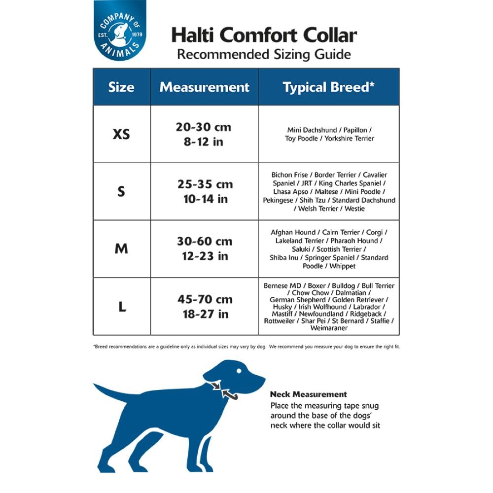 Halti Basic Collar - Large Size, Black | Durable Nylon & Neoprene Lining | Reflective Strip 5